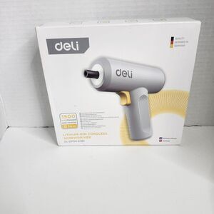 Deli Cordless Screwdriver With Accessories